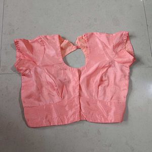 Pink Saree with Geometric Print