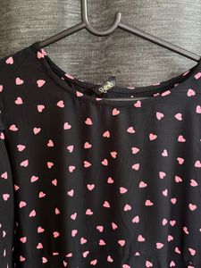 Heart Print Top | Size L