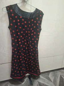 Polka Dot Sleeveless Dress