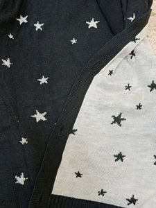 Star Print Cardigan