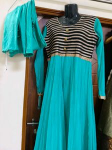 Elegant long frock chudidar