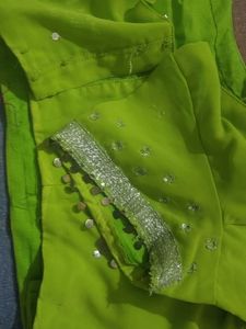 Designer Lime Green Blouse