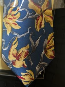Diwali gift - Silk Tie blue-  brand new