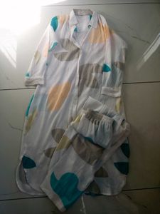 Stylish Abstract Print Co-ord Set