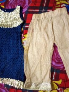 Cute Blue &amp; Gold Kids Outfit