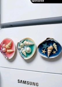 Ocean Resin Seashell Fridge Magnet
