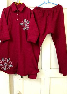 Brand New Embroidered Co-ord Set❤️