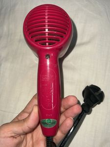 Compact Pink Hair Dryer