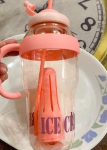 New Cute Pink Ice Cream Water Bottle