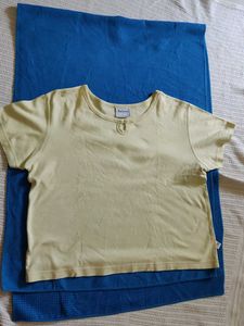 Pale Yellow Basic T-Shirt