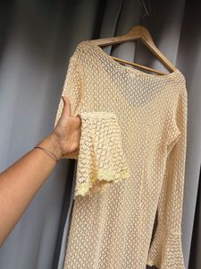 Boho Crochet Duster Long Shrug