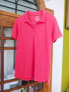 Liz Claiborne Pink Polo - M size