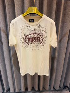 Diesel Cream Graphic T-Shirt