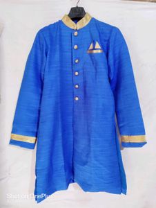 👕 Men's Blue Ethnic Kurta – Used, Good Condition