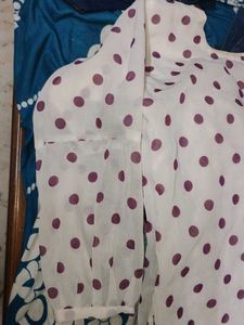 White Polka Dot Kurta
