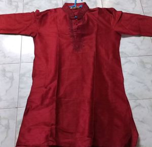 Only Upper Kurta Dark Red Colour