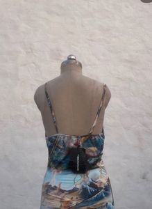 Artistic Ruched Midi Dress