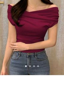Off-Shoulder Drape Top