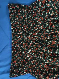 Floral Smocked Crop Top