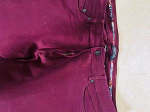 Burgundy Jeans/Pants