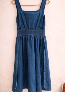 Denim Pinafore Dress