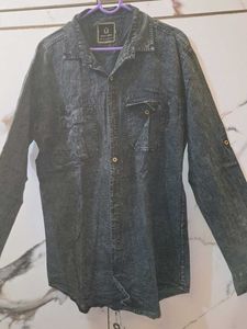 Urbano Fashion Gray Denim Shirt