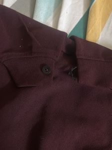 Burgundy Long Sleeve Dress