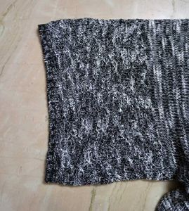 Marled Knit V-Neck Top (USA)