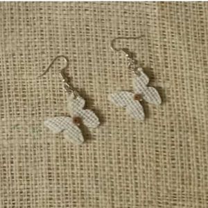 Cute Jute Butterfly Earrings
