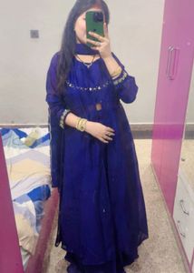 Anarkali pattern kurta set