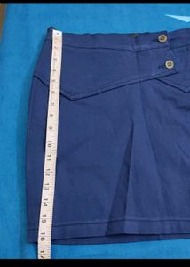 Navy Blue Mini Skirt