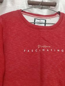 Red Crew Neck Sweatshirt