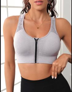 Zip Front Sports Bra