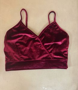 Velvet Crop Top
