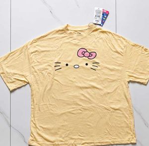 Yellow Ladies Tshirt Cotton (L)