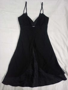 Black Spaghetti Strap Party Dress