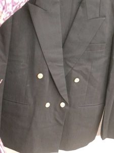 Classic Black Double-Breasted Blazer&Pant