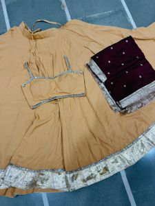 Elegant Yellow Lehenga Choli Set