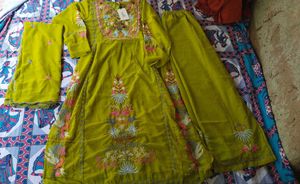 Embroidered Kurta Set with Dupatta