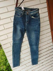 Blue Winter Skinny Jeans for Women