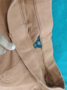 Brown High-Waisted Pants
