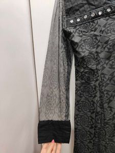 Black Net Kurta
