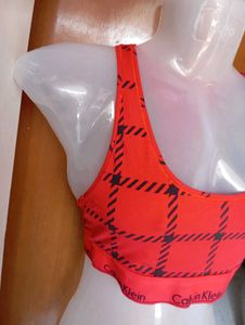 Calvin Klein Plaid Sports Bra