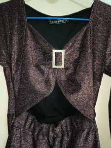 Sparkly Cutout Bodycon Dress