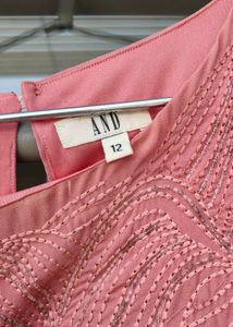 Elegant Pink Beaded Kaftan Kurta