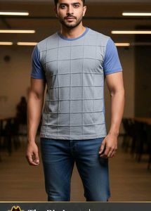 Price Drop Alert🎉😎👍Unique Blue Patterned TShirt