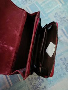 Chic Red Wallet Clutch