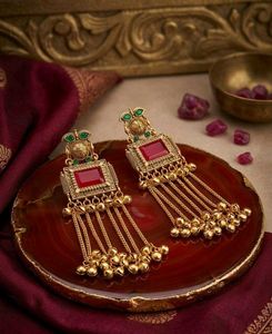 kashmiri earrings ( pack of 4 pairs )