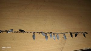 Silver Leaf Charm Bracelet jwellery korean style