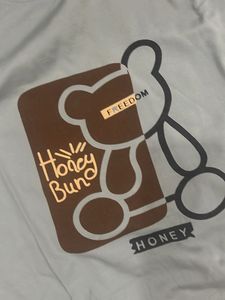 Cute Bear Graphic T-Shirt Dress